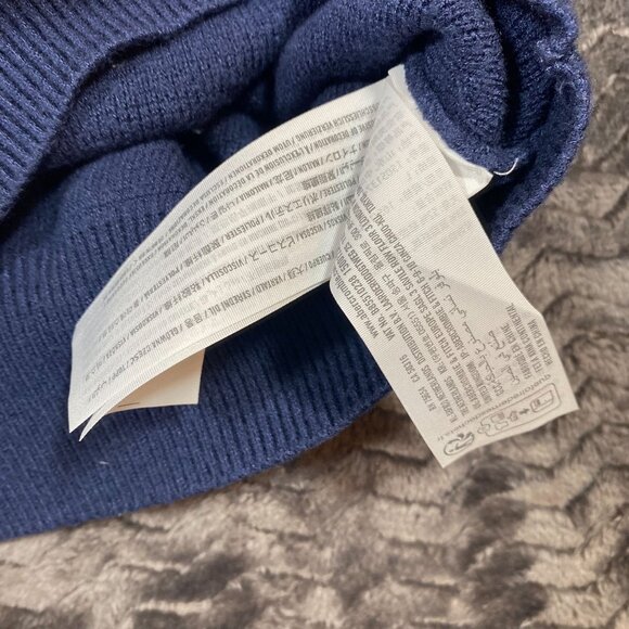 Abercrombie & Fitch Blue V-Neck Sweater "Go Sports" Casual Pullover, Womens sz L - Picture 3 of 8